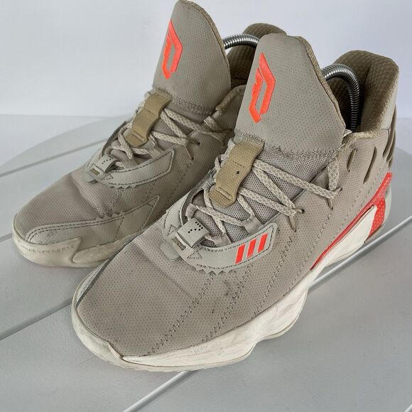 Adidas Dame 7 Bliss Solar Red Cream Lightstrike Basketball Shoe Size 7.5 FZ1046 - Picture 1 of 11